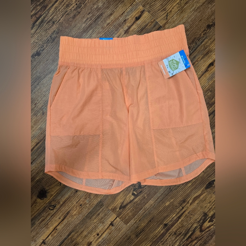 womens Columbia boundless trek short L orange nwt pockets hike sport vacay